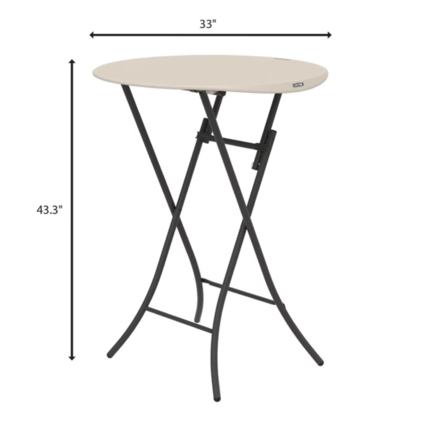 Classic Folding Cocktail Table – 33" Round