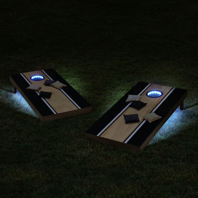 LED Cornhole Board Set